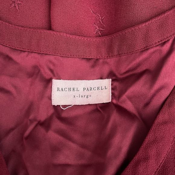 Rachel Parcell Lace Scarlet Embroidered Pleated Midi A-line Dress Red Size XL - Picture 14 of 15